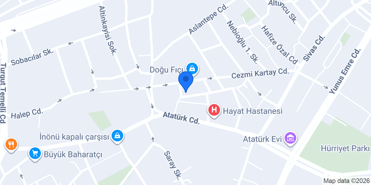 Malatya Dejavu Masaj Salonu konumu