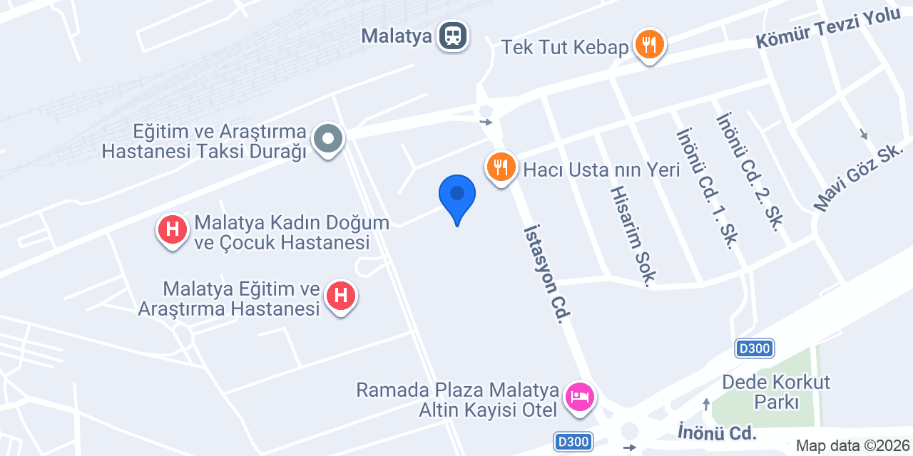 Malatya İl Emniyet Müdürlüğü konumu