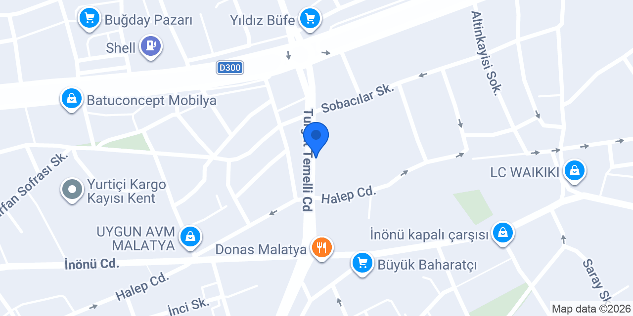 Malatya Mimarlar Odası konumu