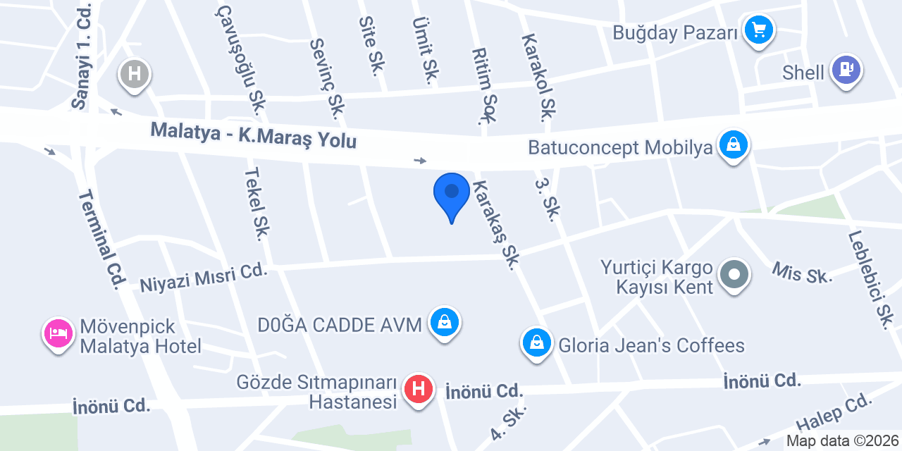 Kebir Elektrik Malatya konumu