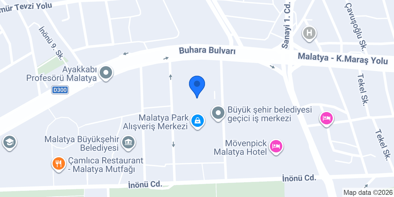 Evidea Malatya Park AVM konumu
