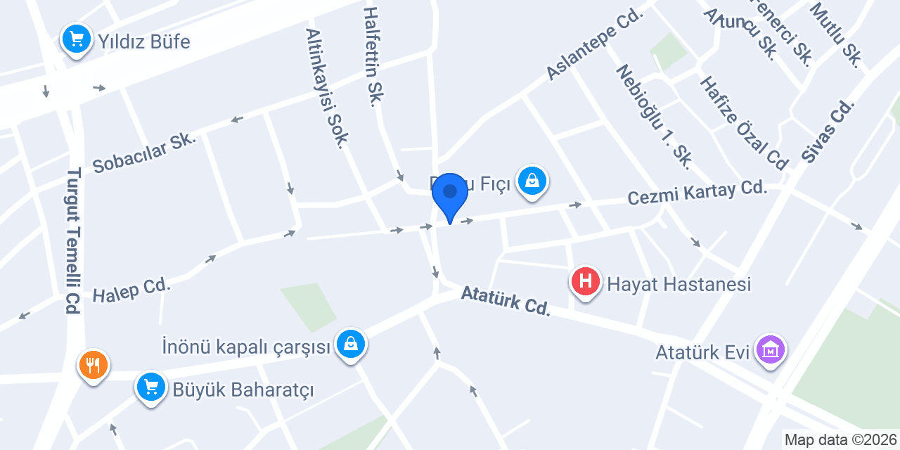 Hayat Eczanesi konumu