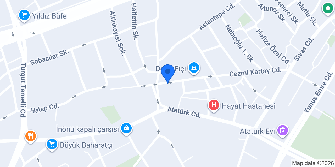 Çiğköftecim Abuzer Usta konumu
