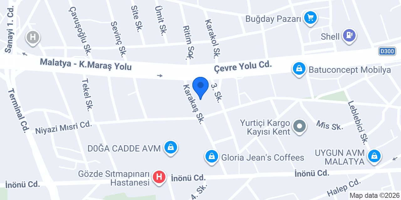 Setline Ofis Mobilyaları Malatya konumu