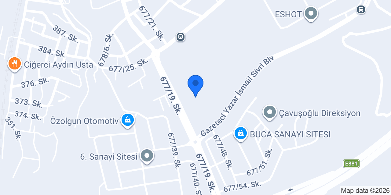 Özgür Yaman Otomotiv konumu