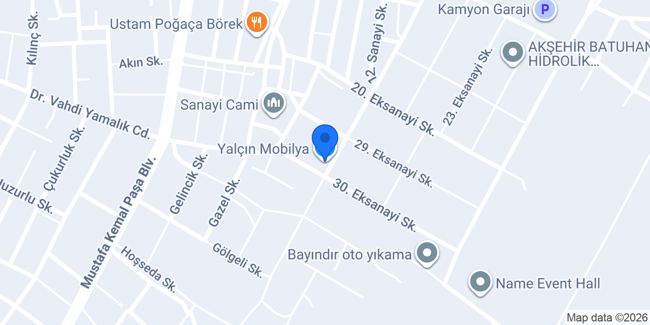 Yalçın Mobilya konumu