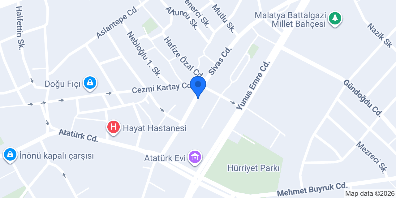 Touch Masaj Salonu Malatya konumu