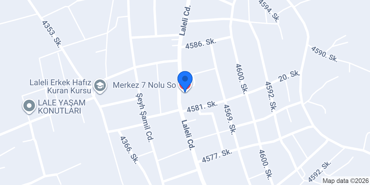 Merkez 7 Nolu So konumu
