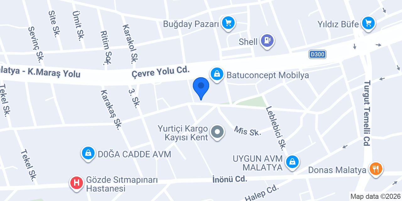 malatya sanat dekor konumu