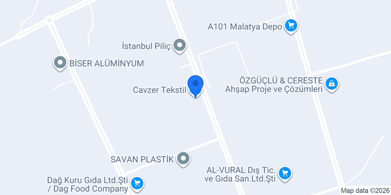 Cavzer Tekstil konumu