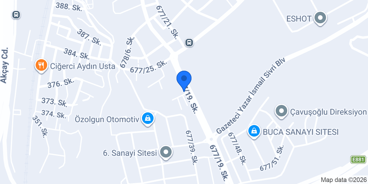 GRANİTAŞ İZMİR BUCA DEPO konumu