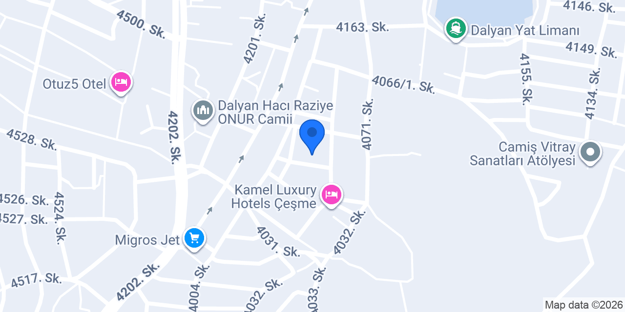 Çeşme Ada Butik Otel konumu
