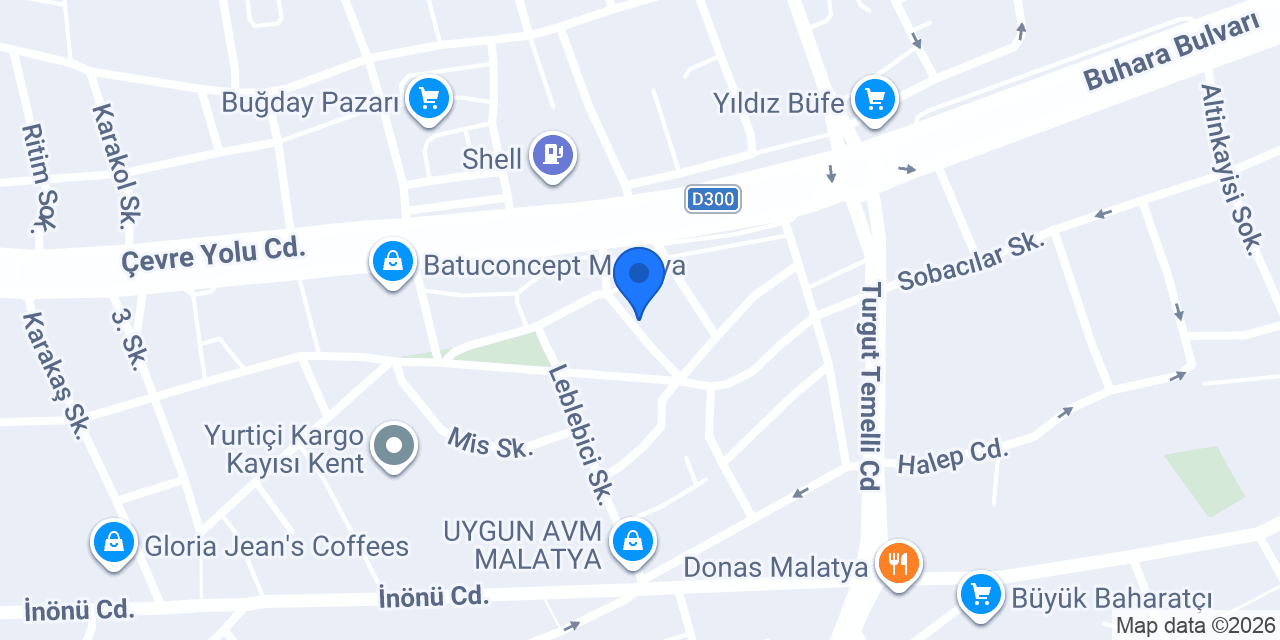 Kadıoğlu cam balkon ve duşakabin konumu