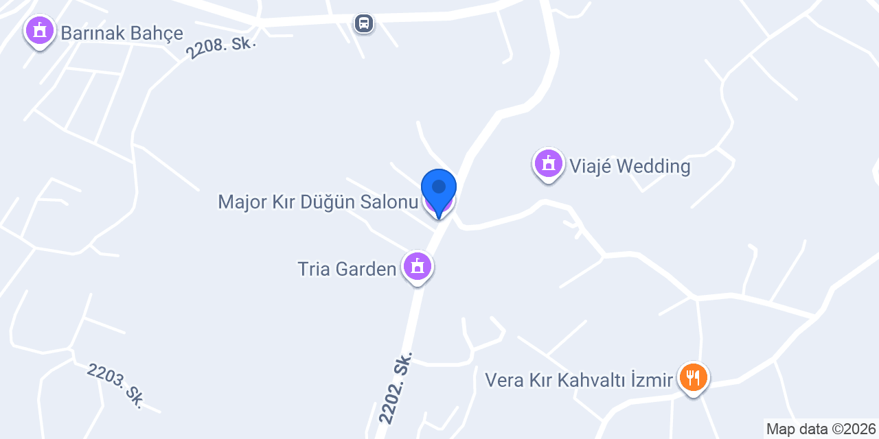 Major Kır Düğün Salonu konumu