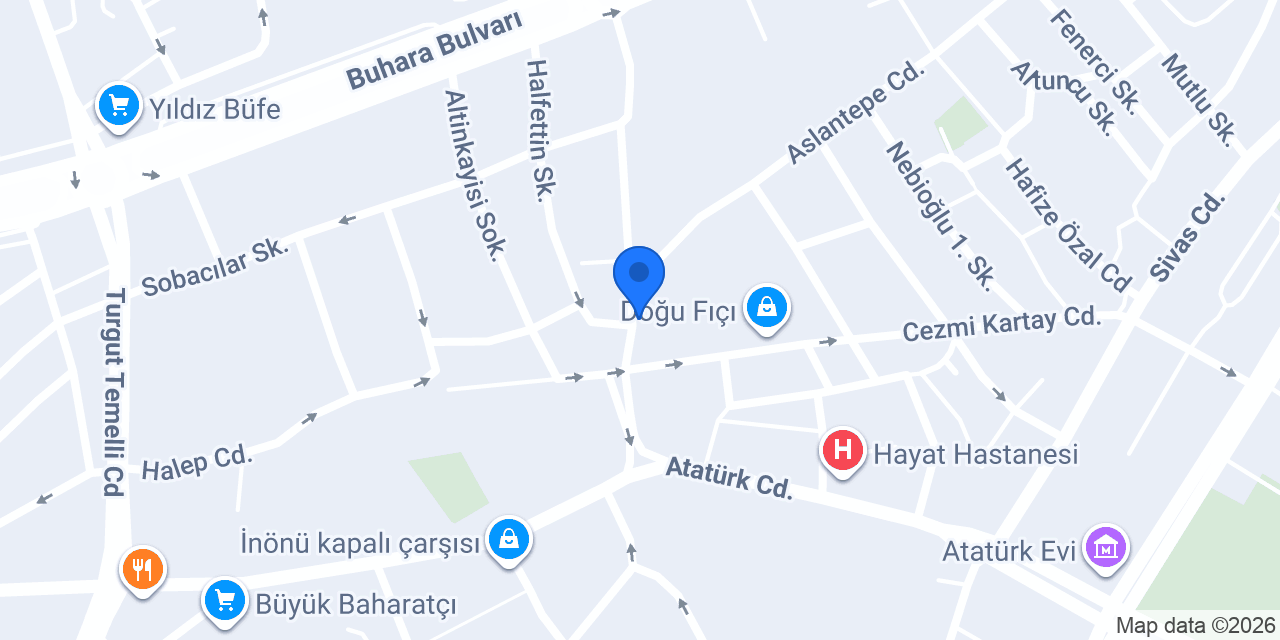 ŞAŞMAZ GSM MALATYA konumu