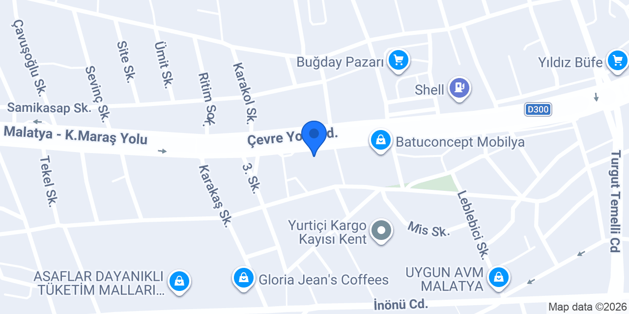QNB Malatya Şubesi konumu