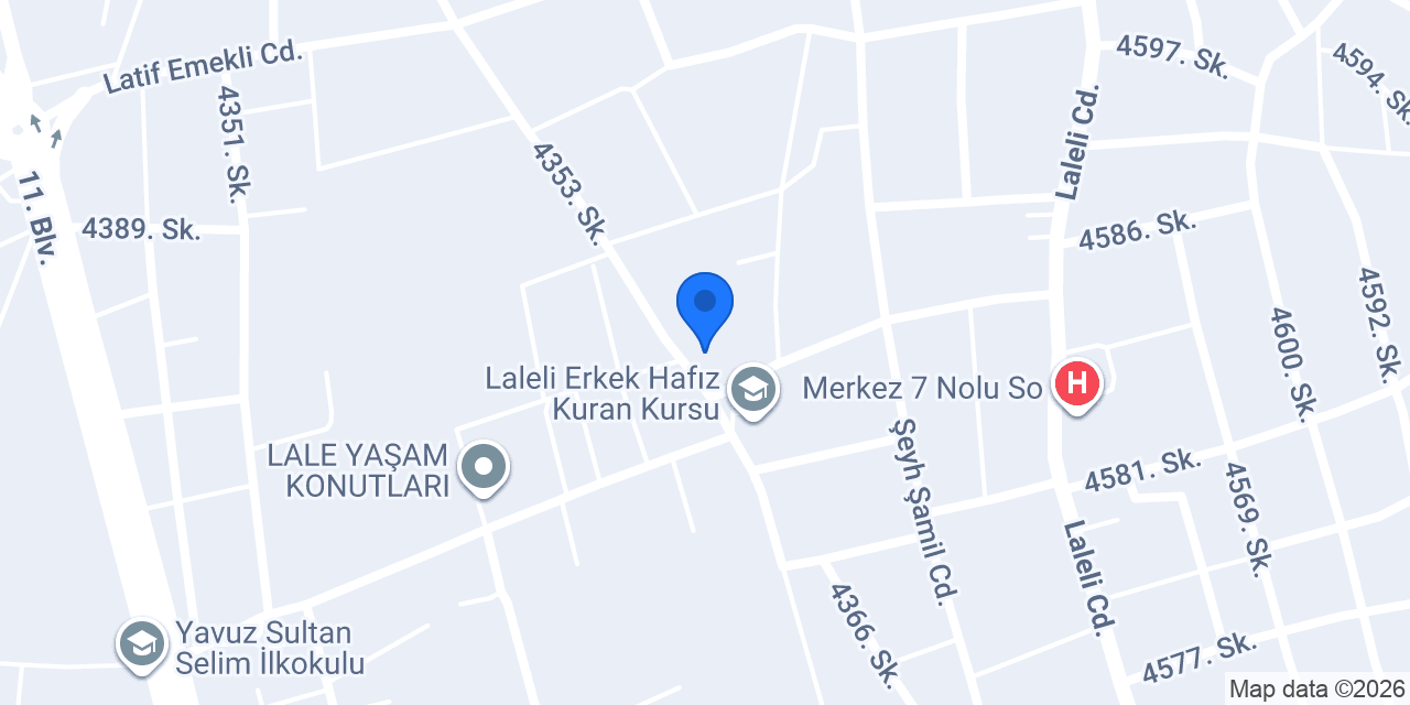 Mehmetçik İlkokulu konumu