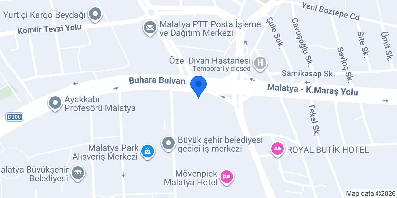 TAM Finans - Malatya Şubesi konumu
