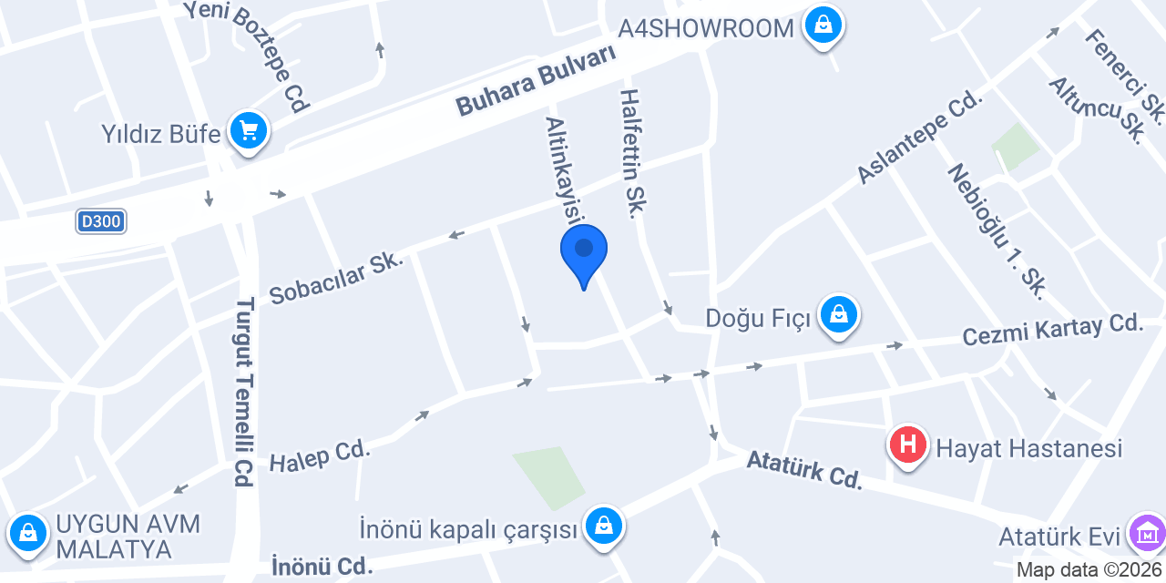 Vetaş Veteriner Kliniği konumu
