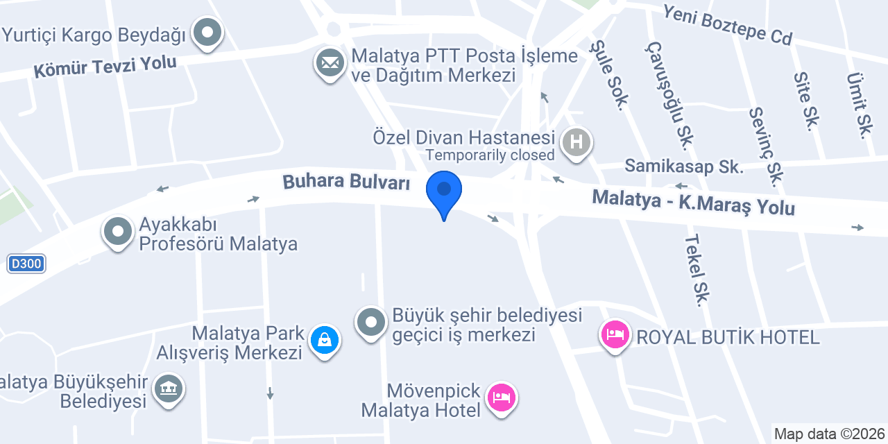 Akbank - Malatyapark AVM Şubesi konumu