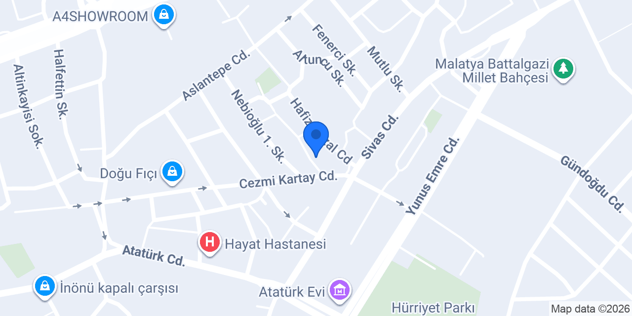 Gergi Tavan Malatya konumu