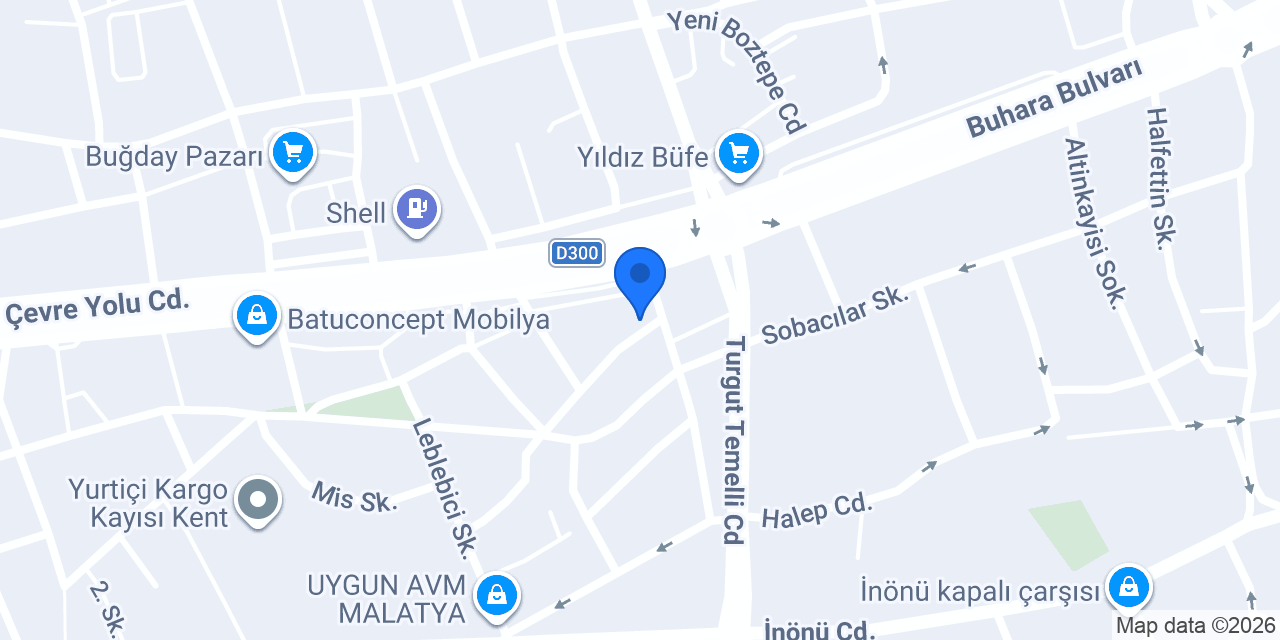Malatya Asansör konumu