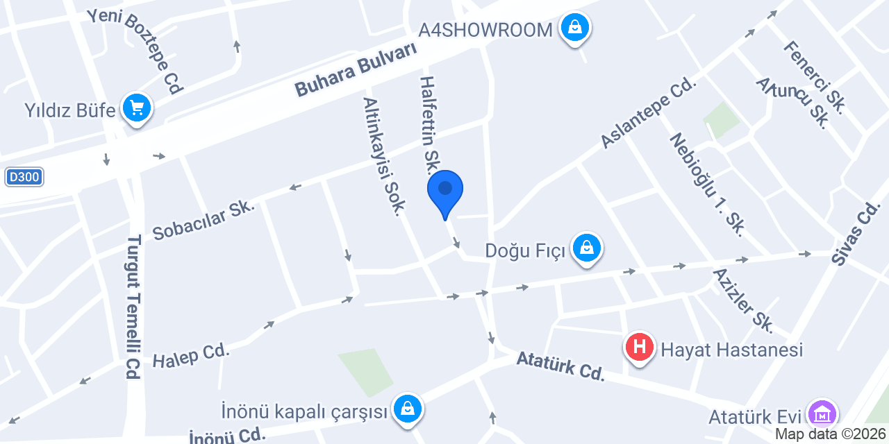 Atay Veteriner Kliniği konumu