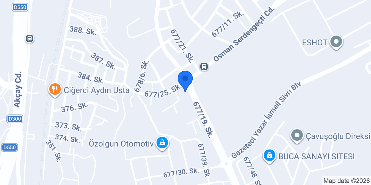 Üçler oto Servis Buca konumu