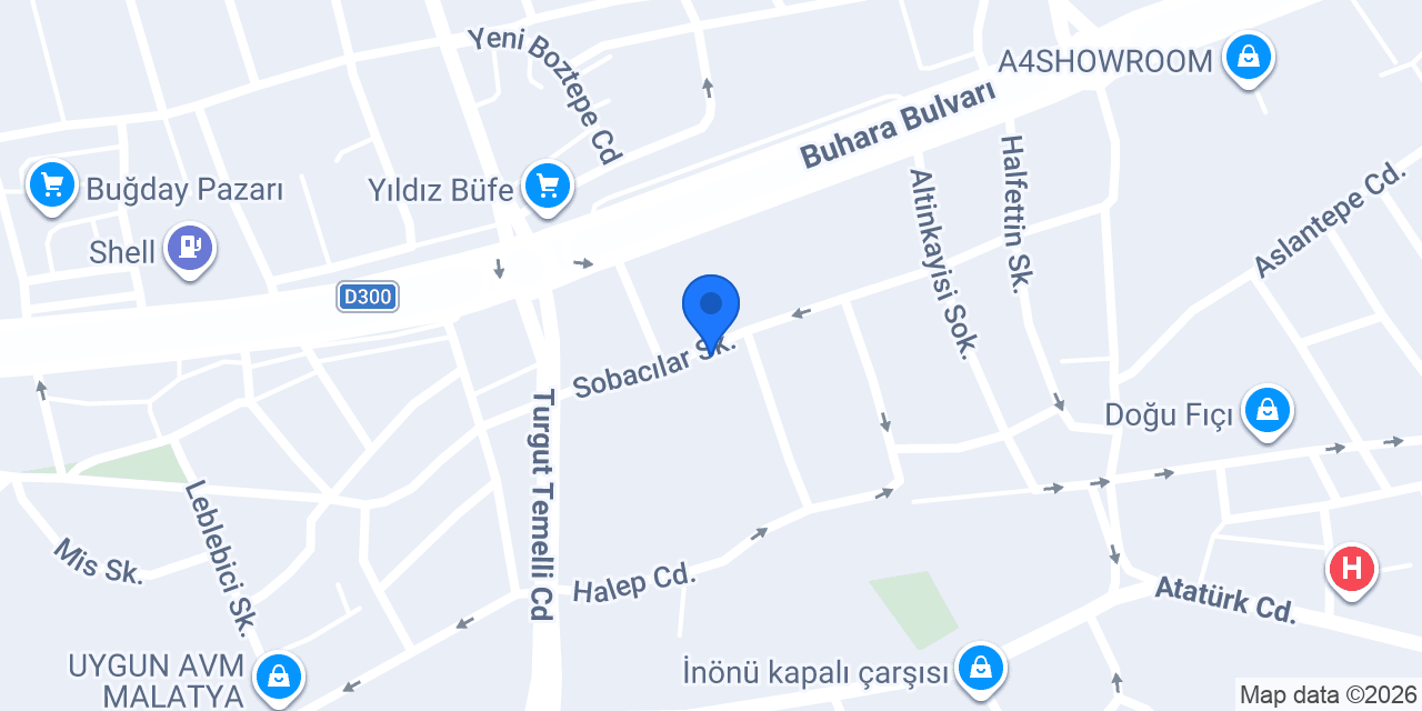 Kota Hırdavat | Malatya'nın Nalburu konumu