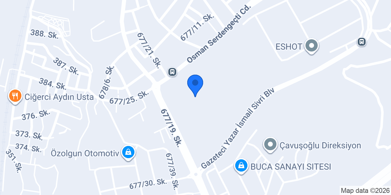 Erişen Otomotiv konumu