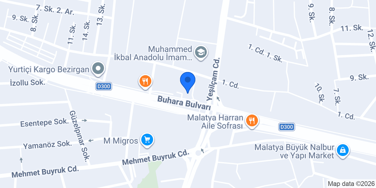 Ziraat Bankası Buhara Şubesi konumu