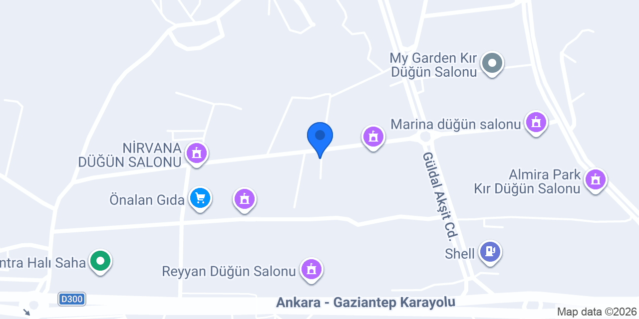 BİR Gül Bahçesi konumu