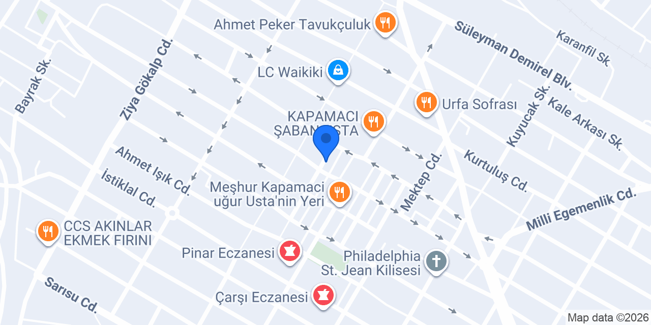 Nilüfer Bircan Mimarlık konumu