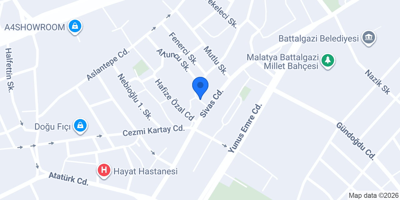 Malatya Soft Spa ve Masaj Salonu konumu