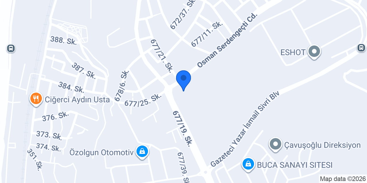 Özaltun Otomotiv konumu
