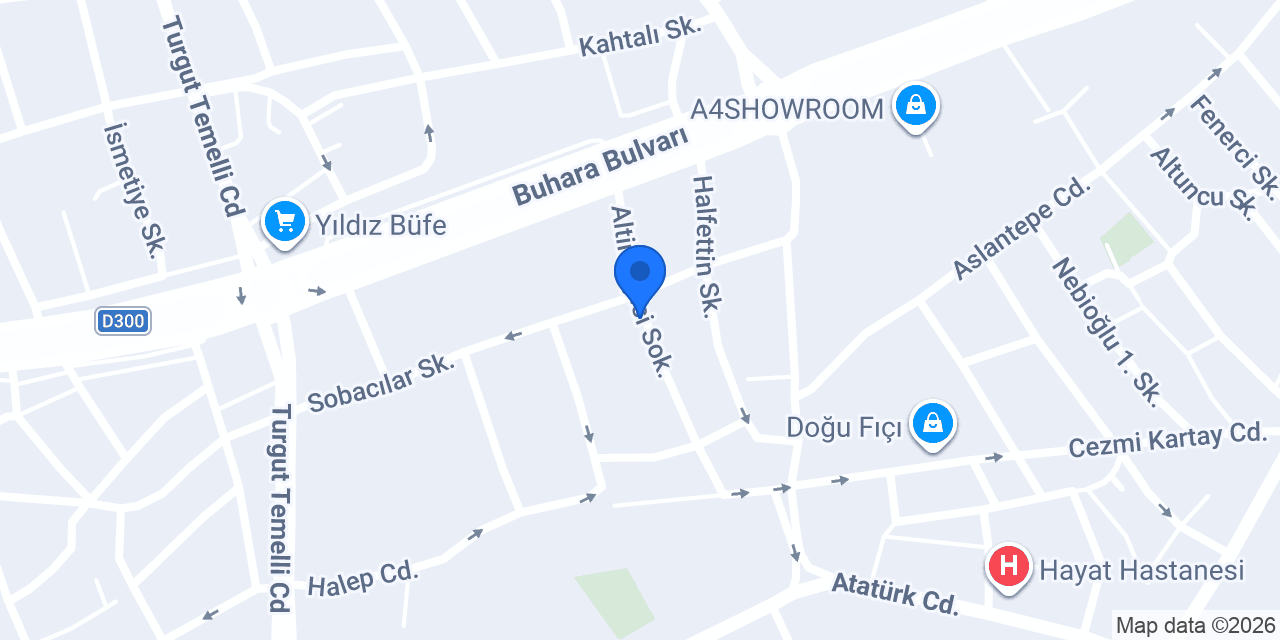 Ateş Veteriner Kliniği konumu