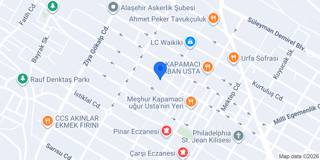 QNB Alaşehir Şubesi konumu