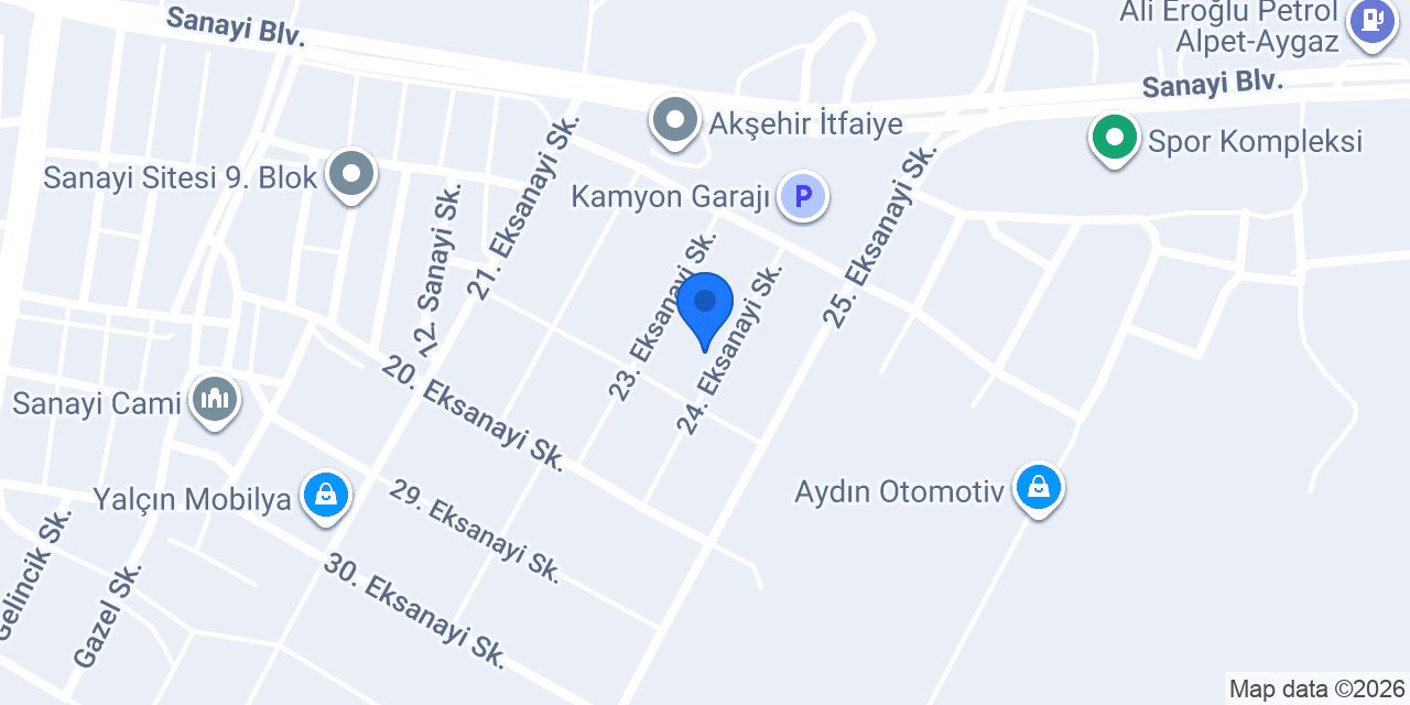 Ceylan kaporta boya konumu