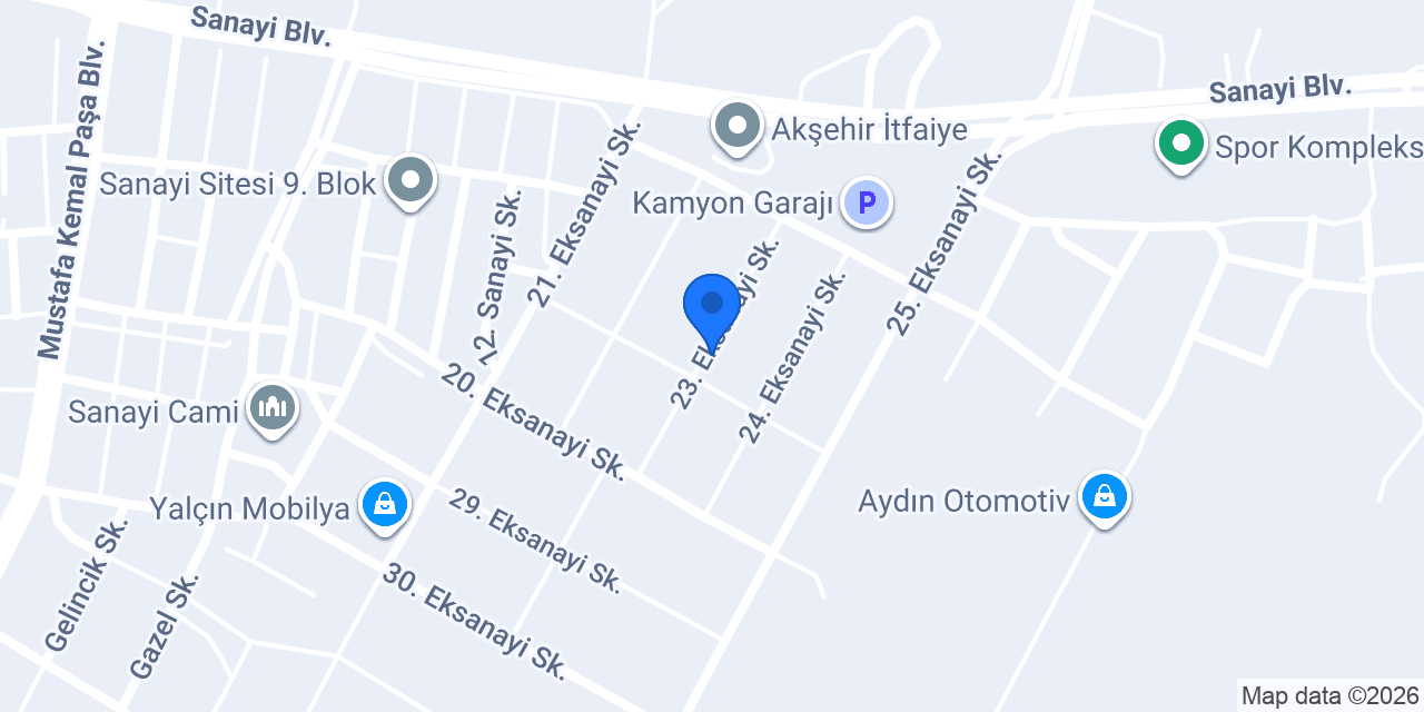 Tayat Otomotiv konumu