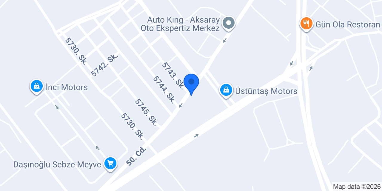 BAKAN MOTORS AKSARAY konumu