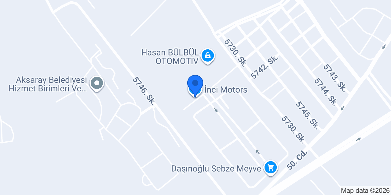 İnci Motors konumu