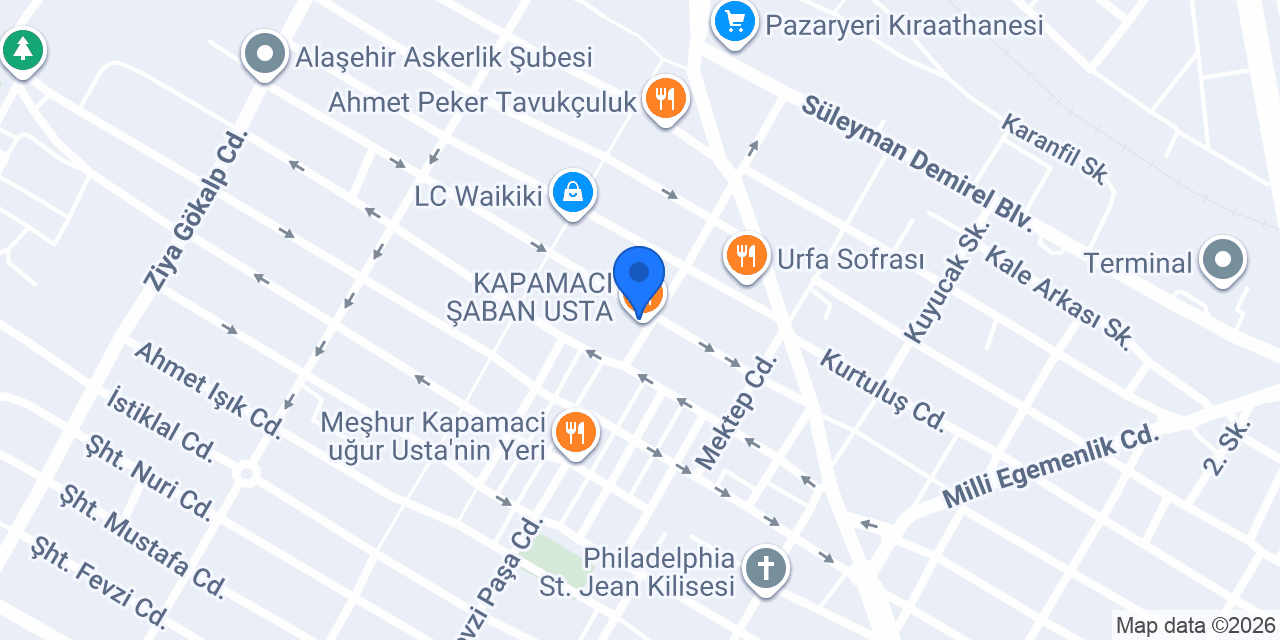 KAPAMACI ŞABAN USTA konumu