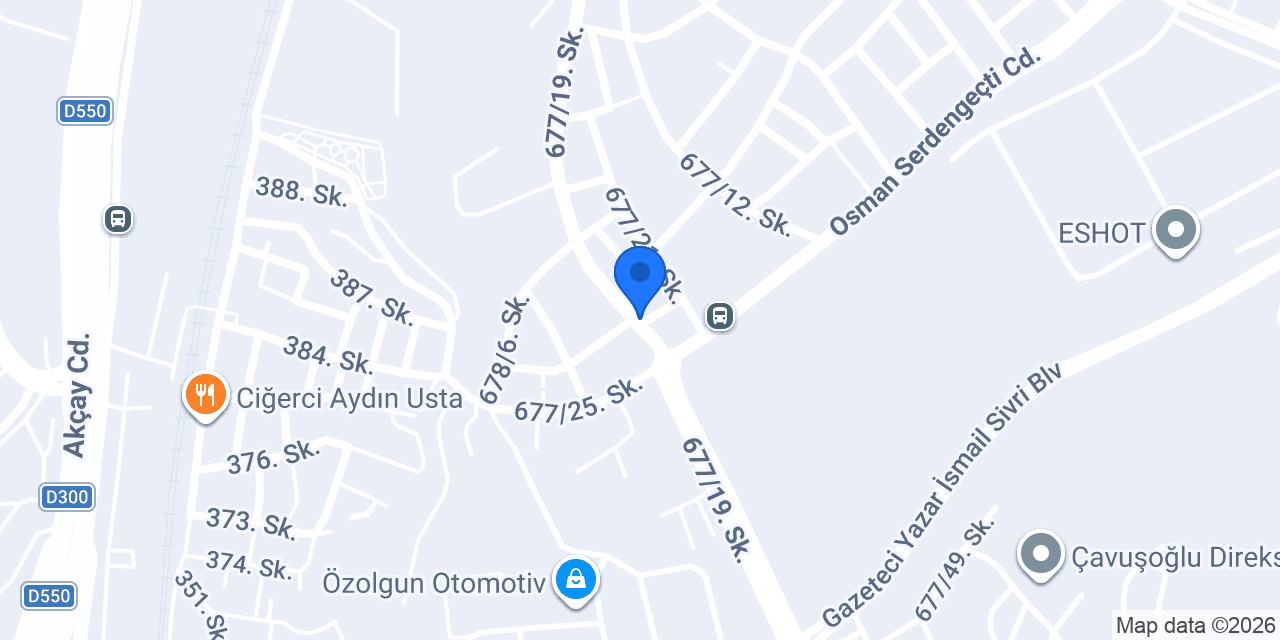 ŞİRİN OTOMOTİV konumu
