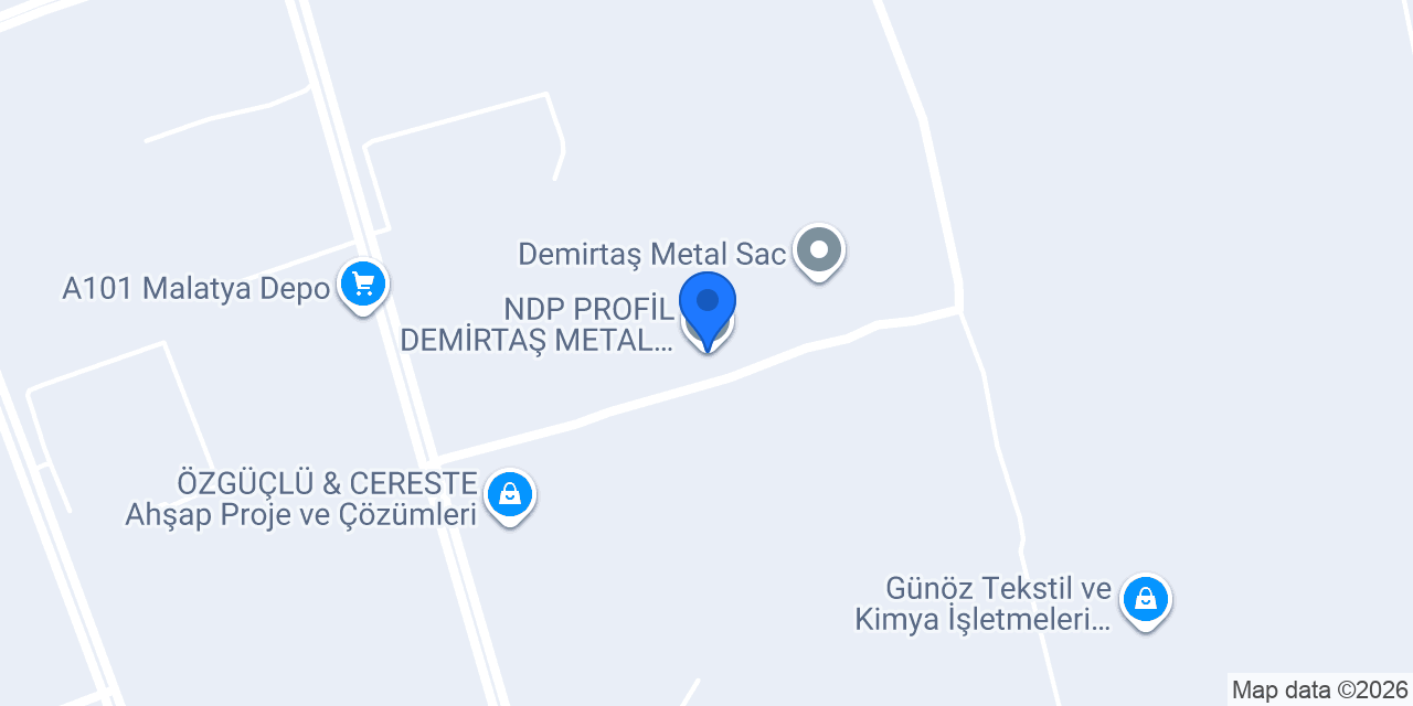 NDP PROFİL DEMİRTAŞ METAL ÇELİK EV konumu