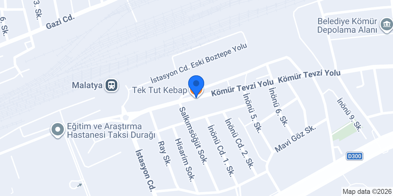 Tek Tut Kebap konumu