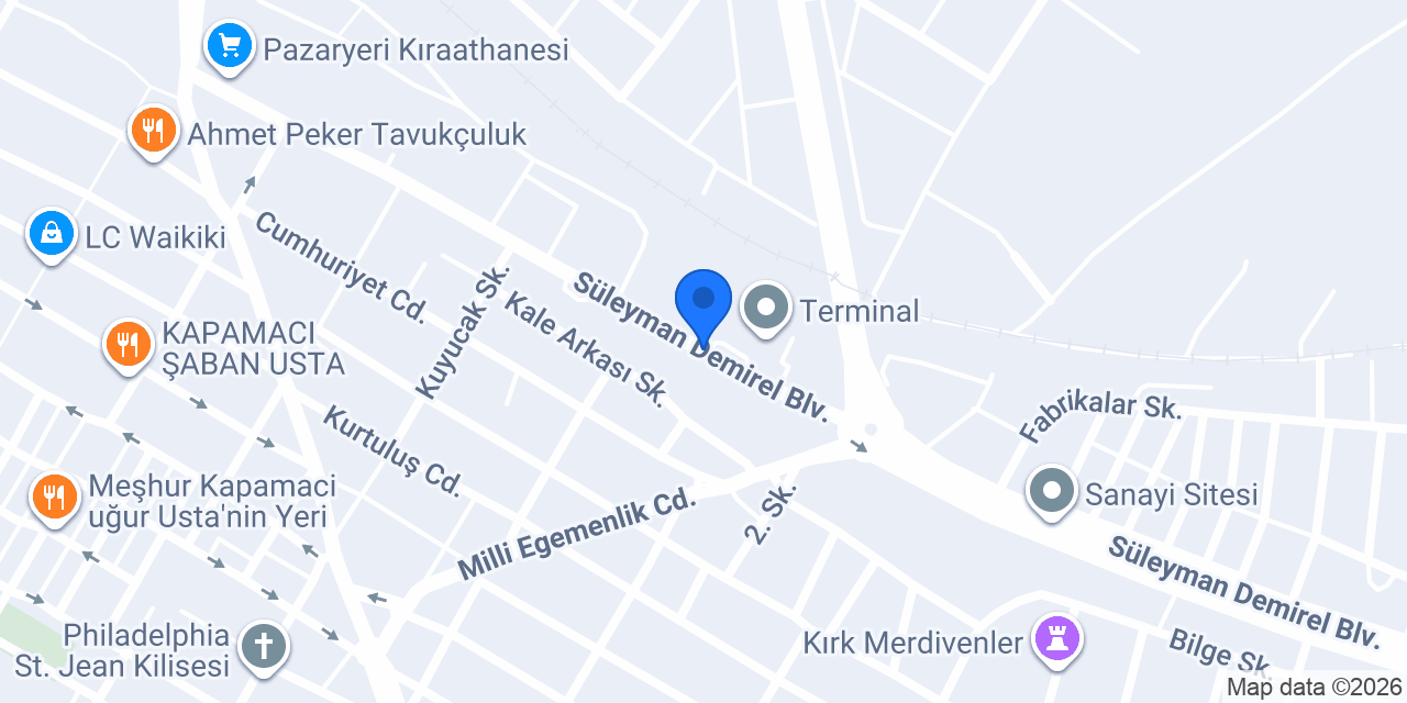 Garaj Taksi konumu