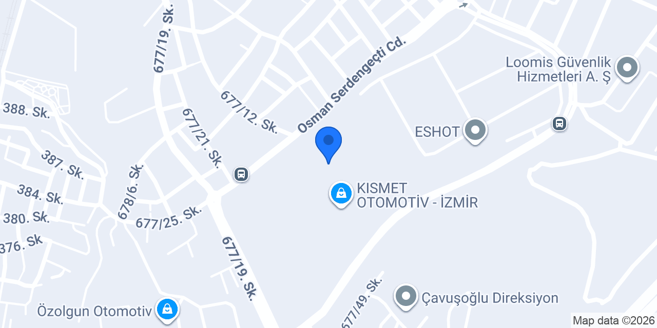 TÜRKERLER OTO konumu