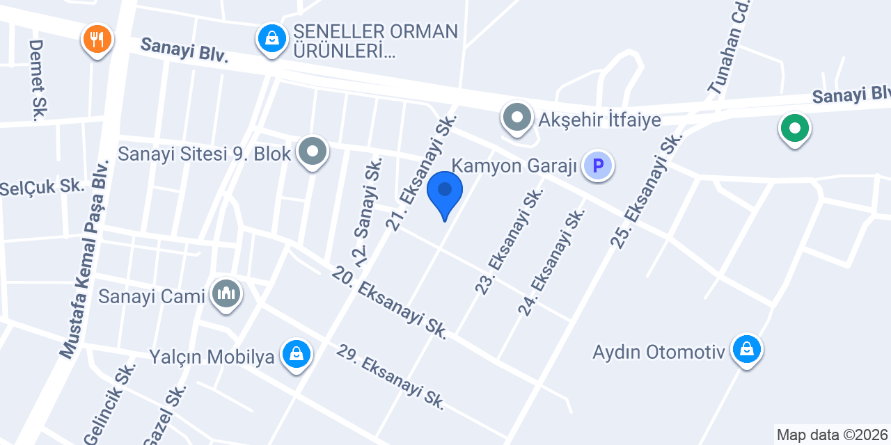 Birlik Mobilya Akşehir konumu