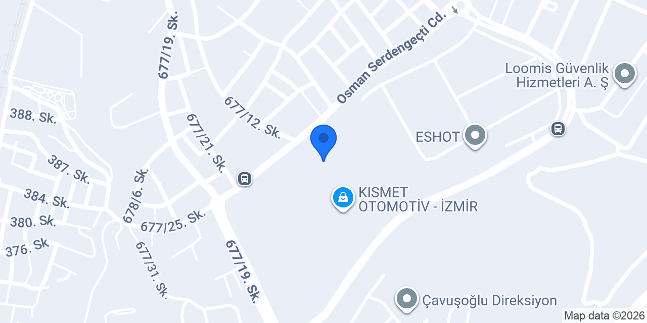 Günay Otomotiv konumu
