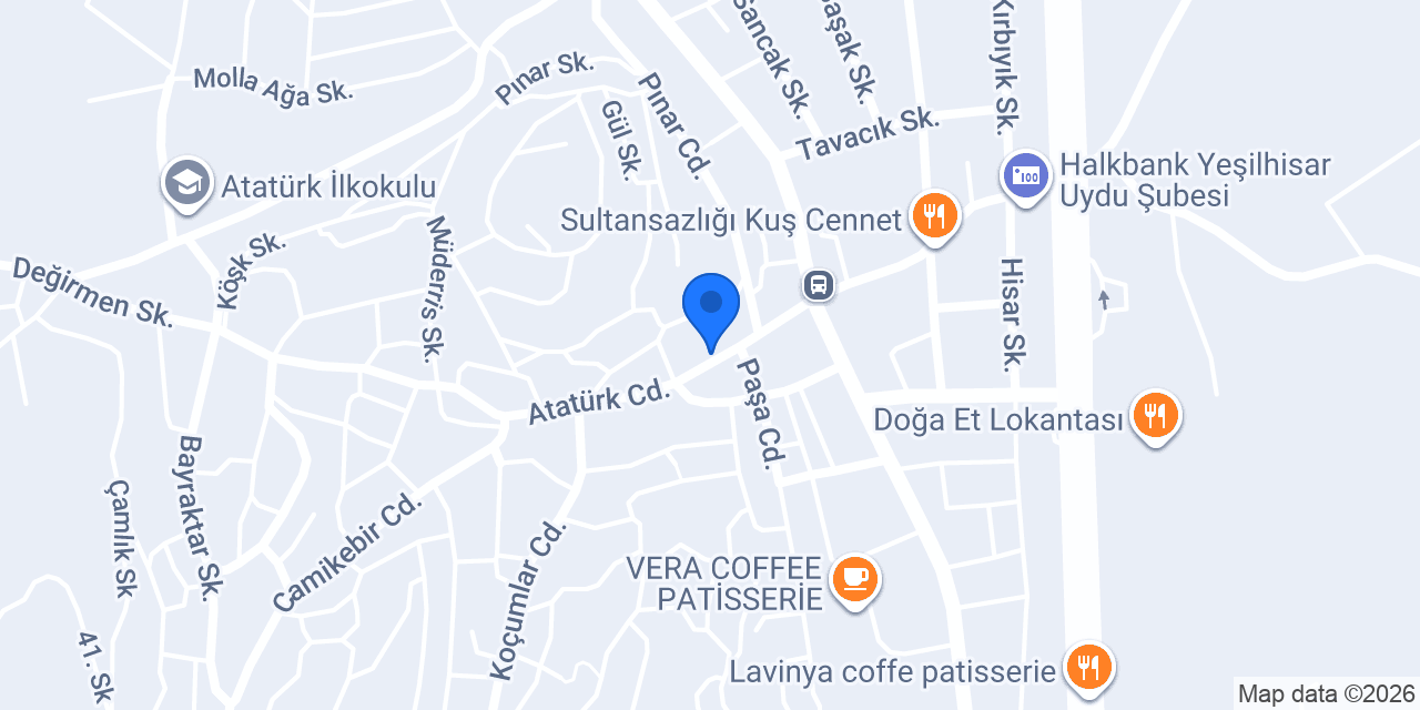 Koza Ticaret Yeşilhisar. konumu